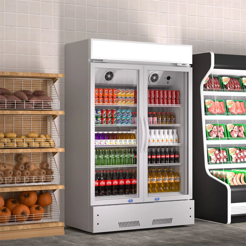 38" Glass Door Display Refrigerator 17 Cu.ft D698