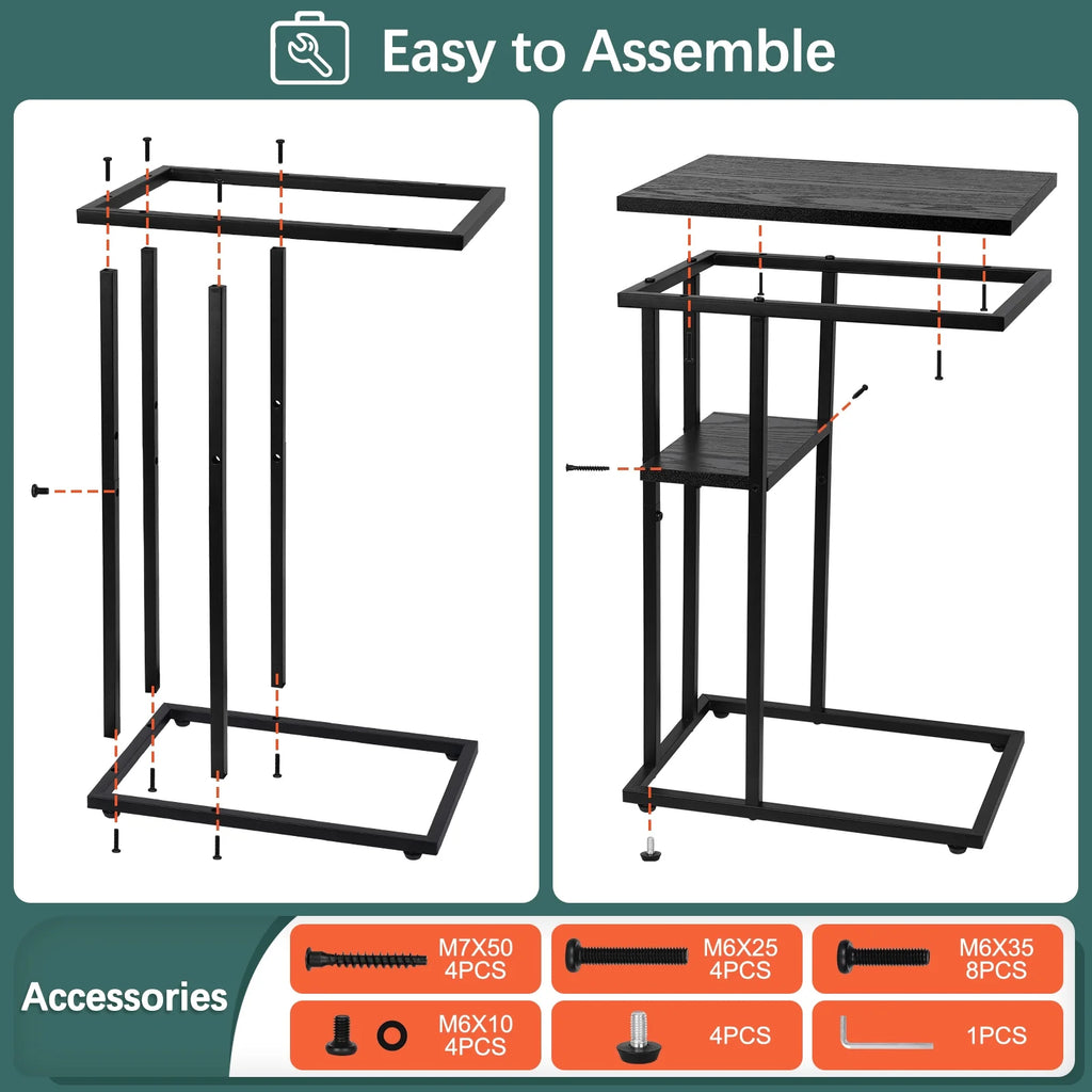 C Shaped End Table D6595