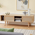 Rattan TV Stand with Storage T10252