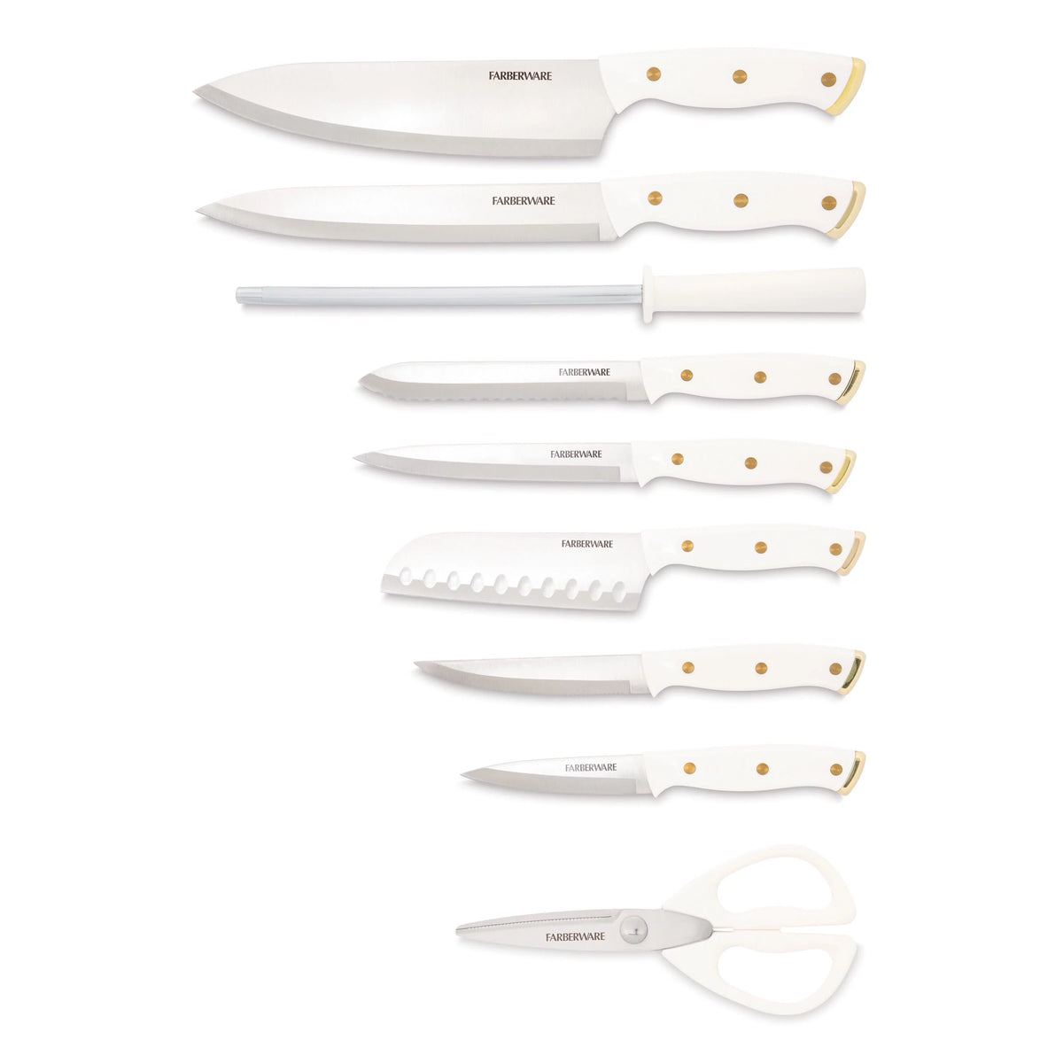 15-Piece Forged Triple Riveted Knife Set with Block X261