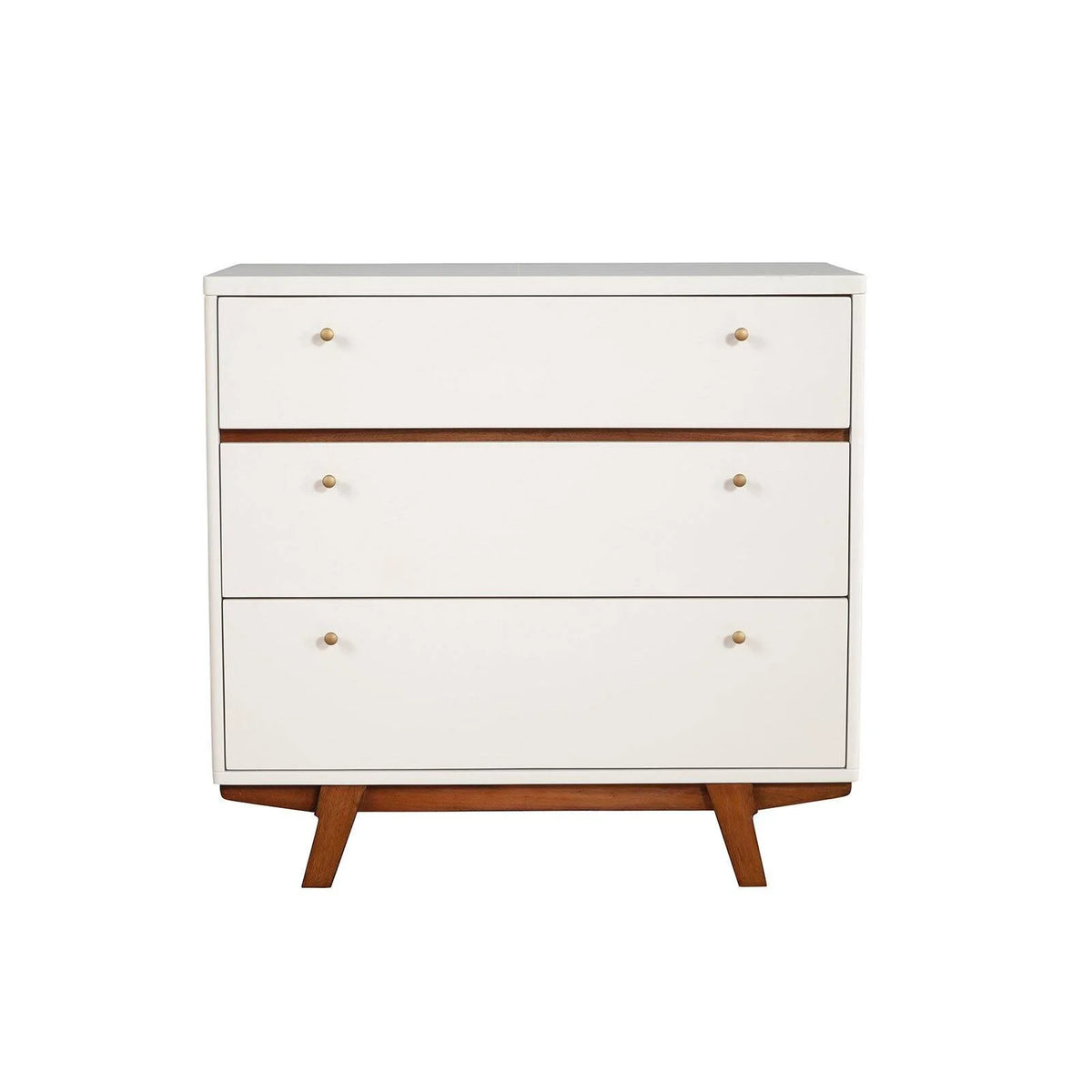 White 3 Drawer Wood Chest H60626