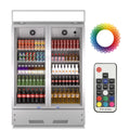 38" Glass Door Display Refrigerator 17 Cu.ft D698