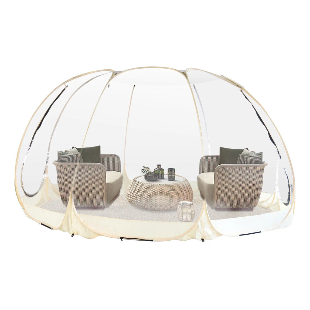 12 x 12 x 7 ft Clear Pop-Up Bubble Tent 6-10 Person with Storage Bag K14211