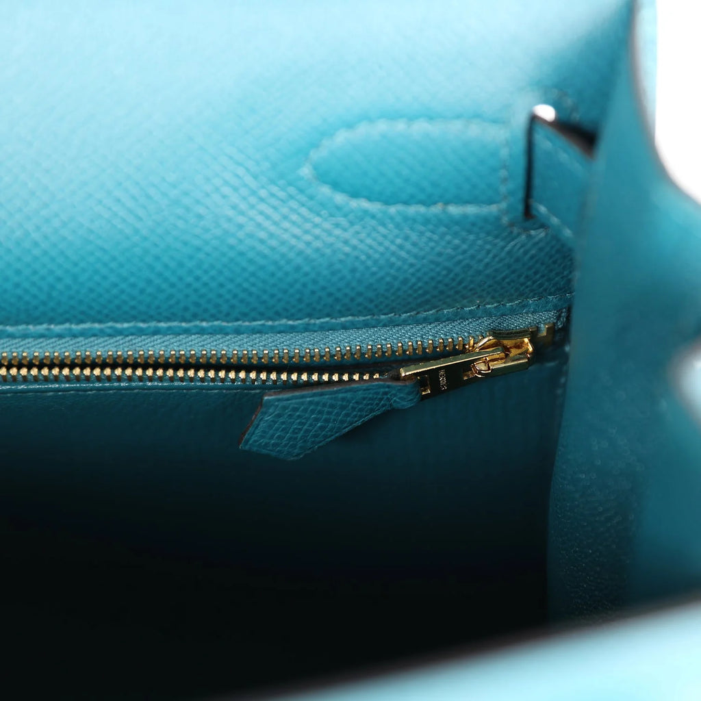 Vert Bosphore Epsom Leather Handbag P572