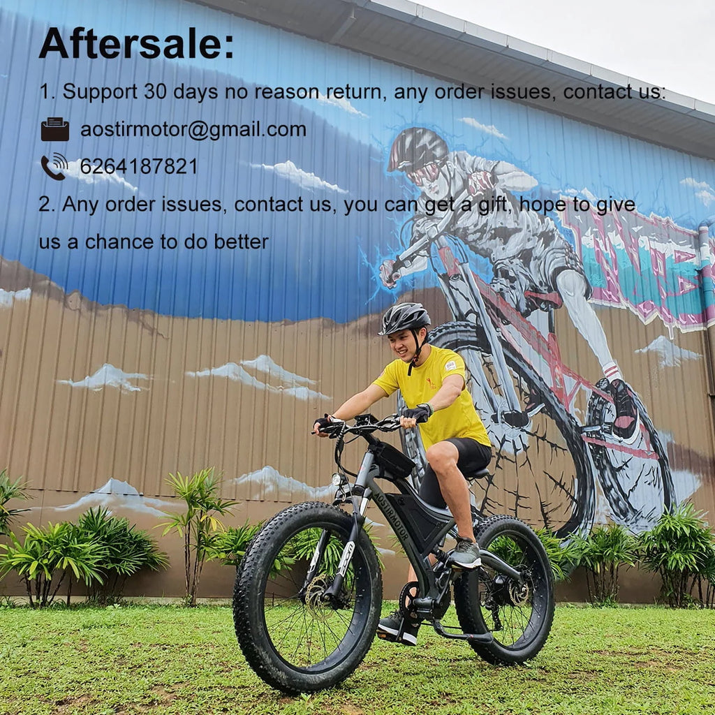 750W 48V 15Ah Fat Tire Electric Mountain Bike S840