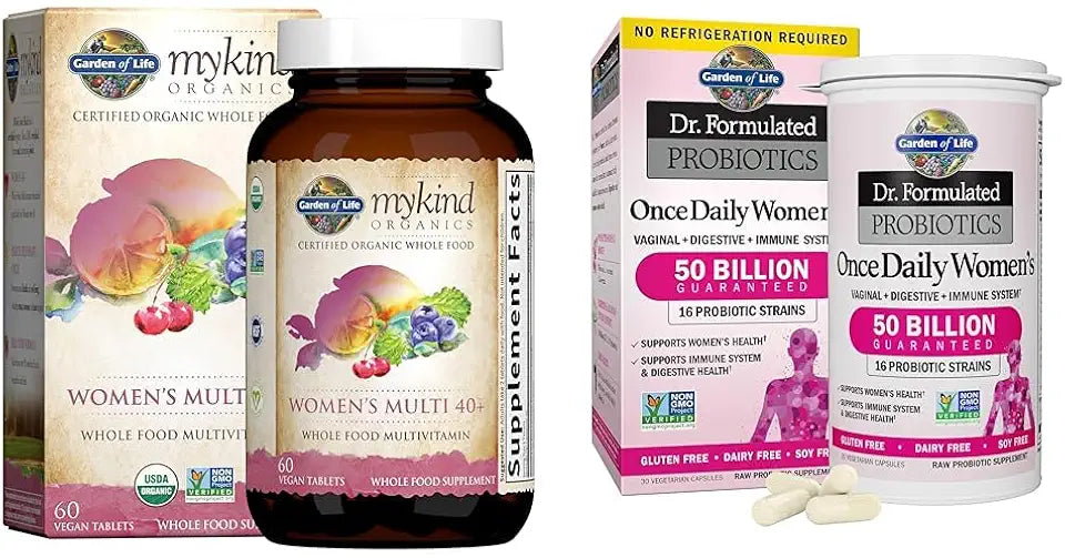 60 Tablets Vegan Vitamins & 30 Count Probiotics Z6800