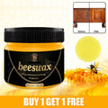 2Pcs Natural Beeswax Wood Furniture Cleaner and Polish Q582128