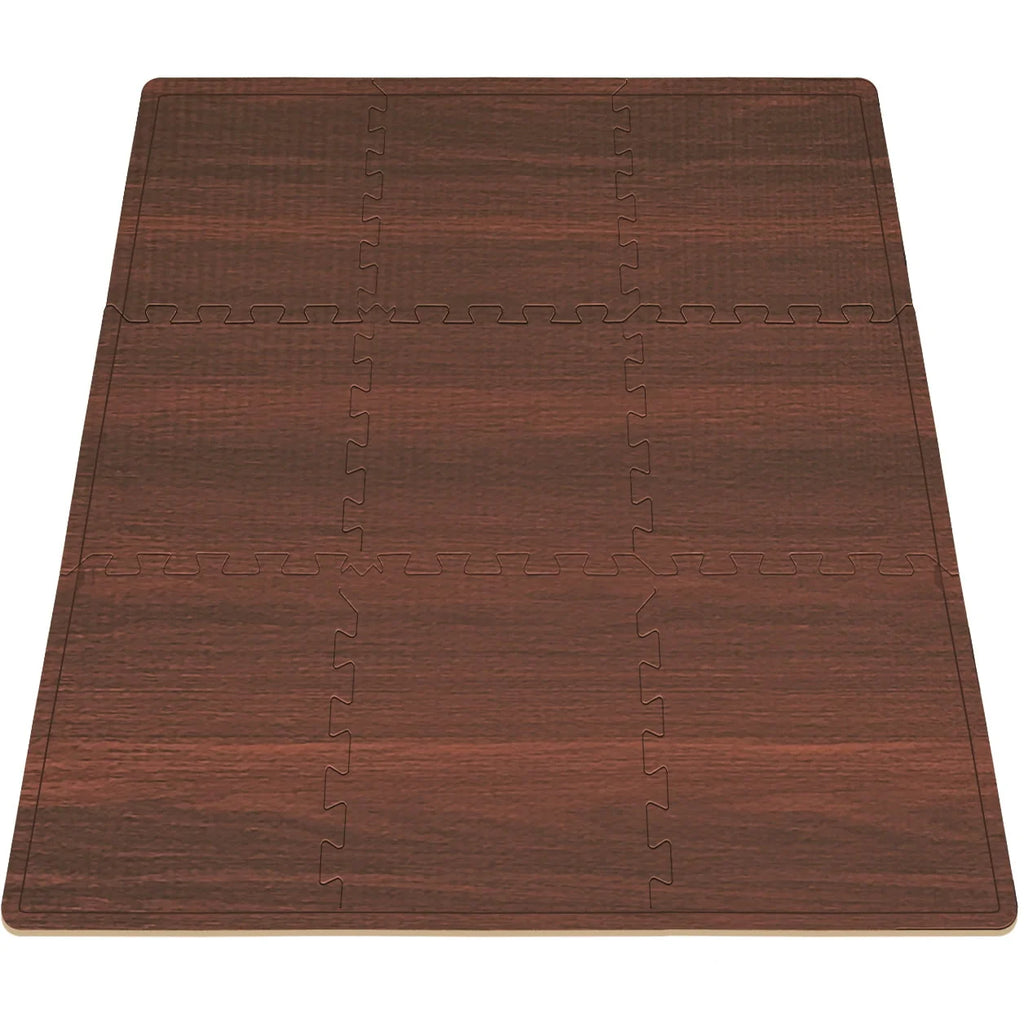 Wood Grain Interlocking Foam Floor Mats 12 x 12 Tiles I219626