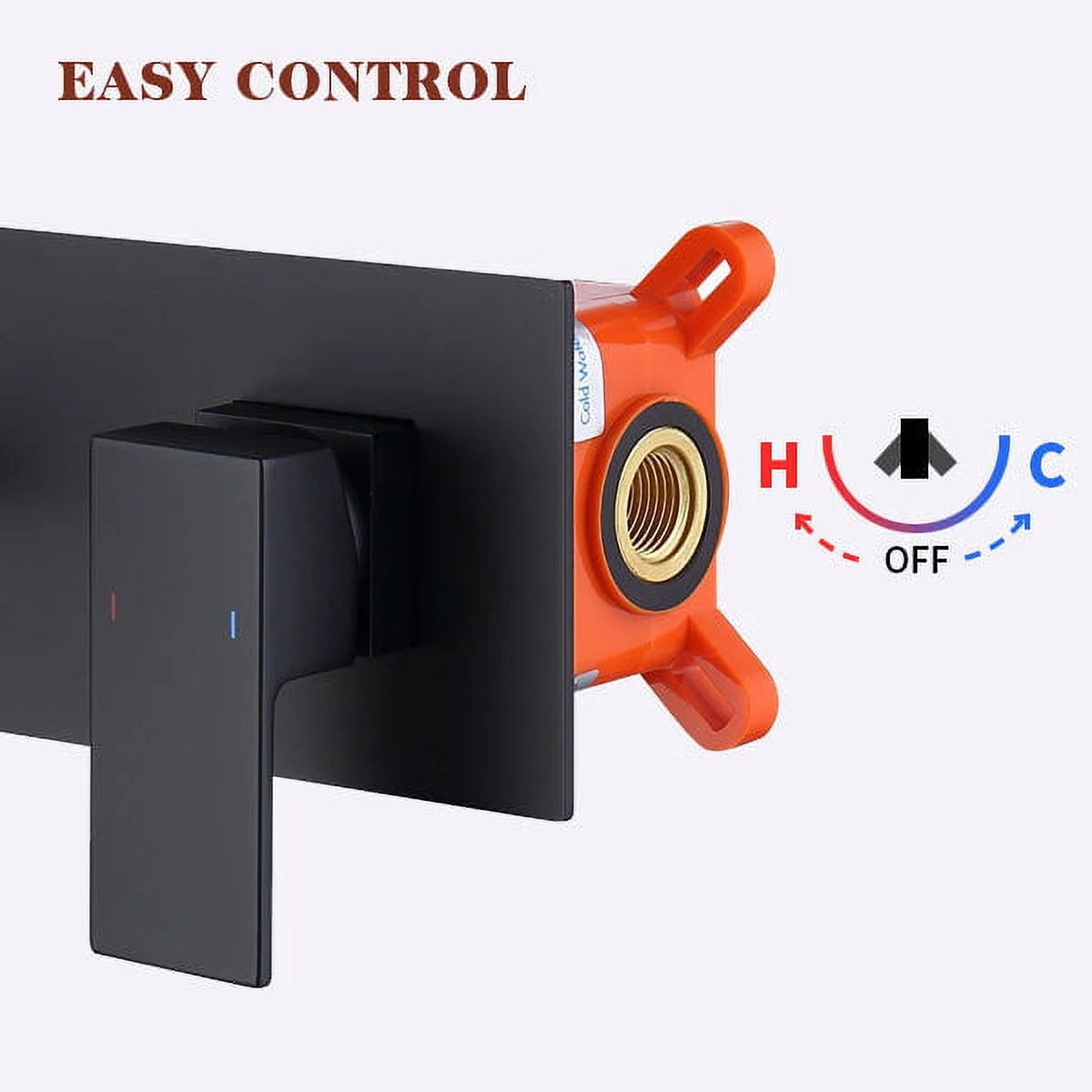Matte Black Wall Mount Faucet E654554