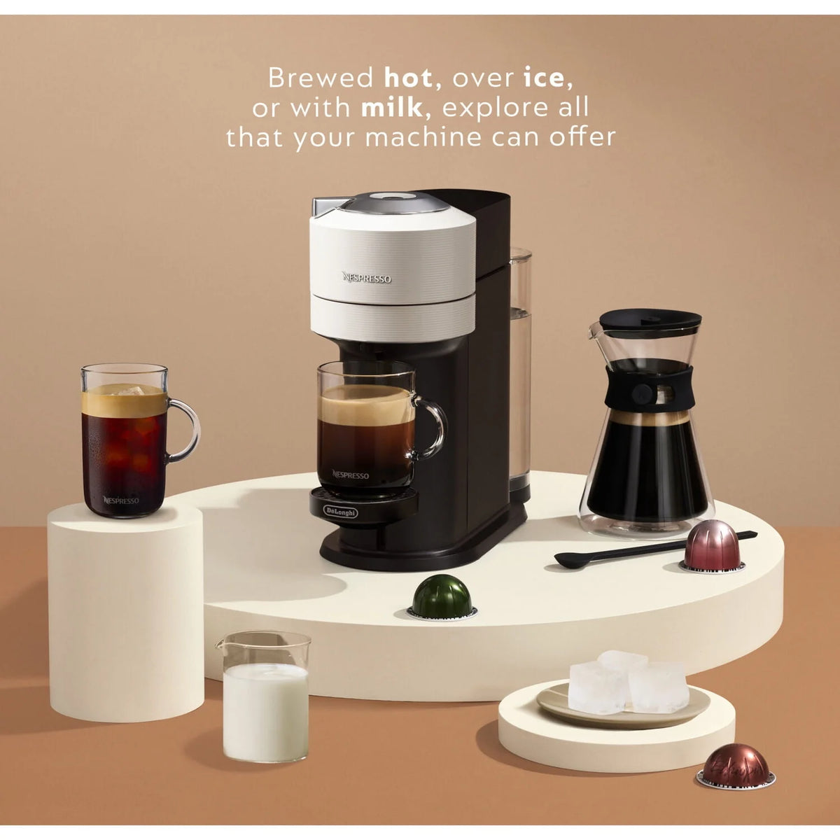 White Coffee and Espresso Maker E15816