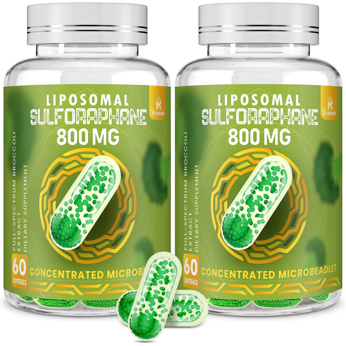 120 Softgels Liposomal Sulforaphane Broccoli Extract Antioxidant Liver Supplement O1491