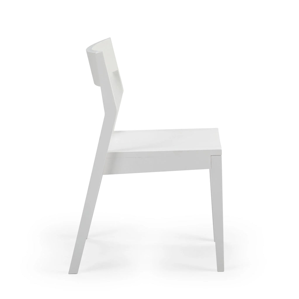 White Wooden Dining Chair O641