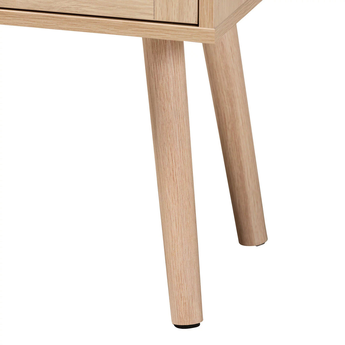 Light Brown Wood 1-Drawer End Table S99801