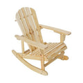 Solid Wood Adirondack Rocking Chair W71892