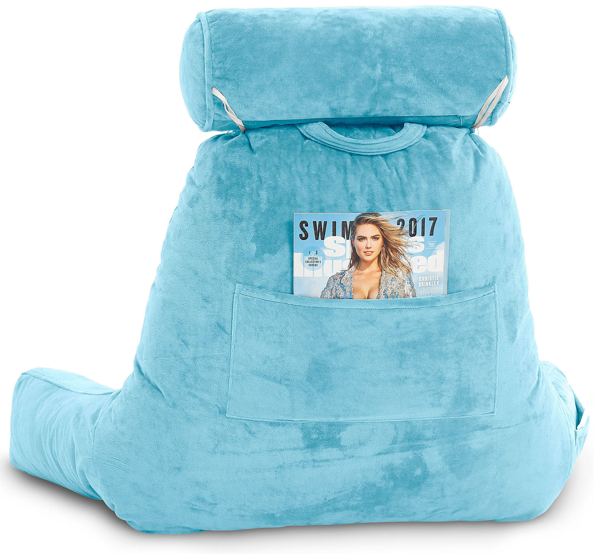 Carolina Blue Bed Rest Pillow with Arms L904112