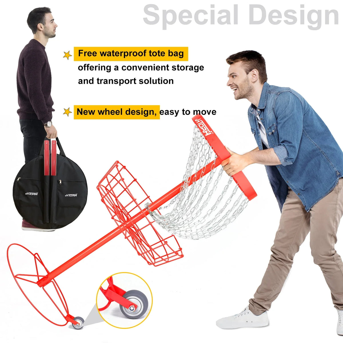 Portable Disc Golf Practice Basket W763205
