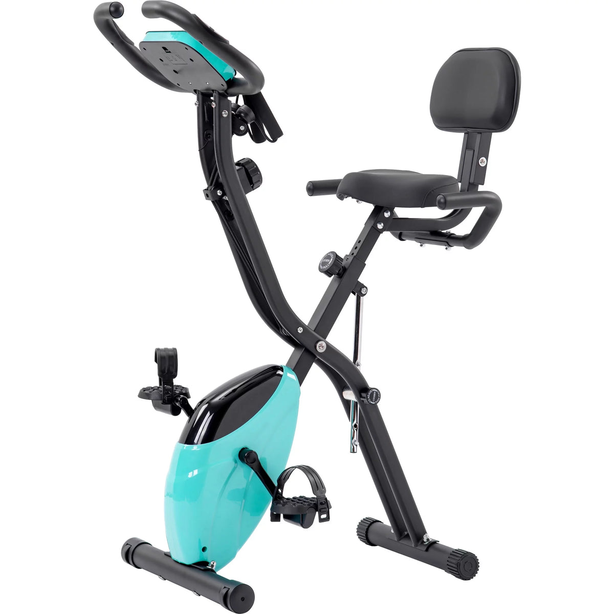 Folding Exercise Bike with Adjustable Resistance and Backrest M288