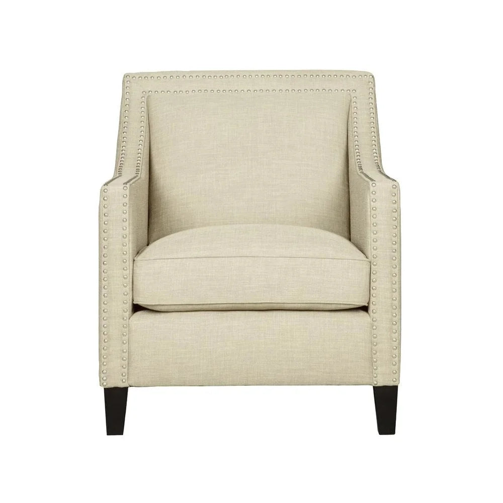Gray Brown Armchair Sofa and Ottoman Set F119