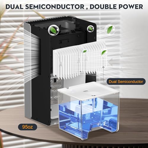 Black Dehumidifier with Auto Shut Off O671