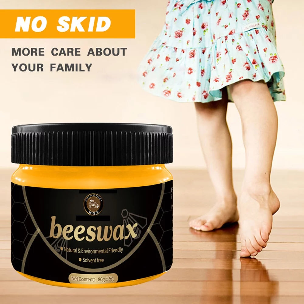 2Pcs Natural Beeswax Wood Furniture Cleaner and Polish Q582128