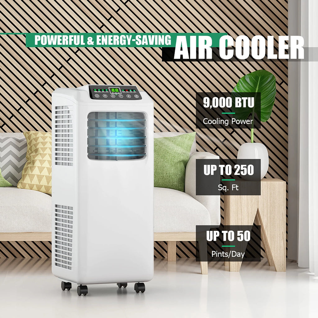 5500 BTU 3-in-1 Portable Air Conditioner with Dehumidifier and Window Kit B45461