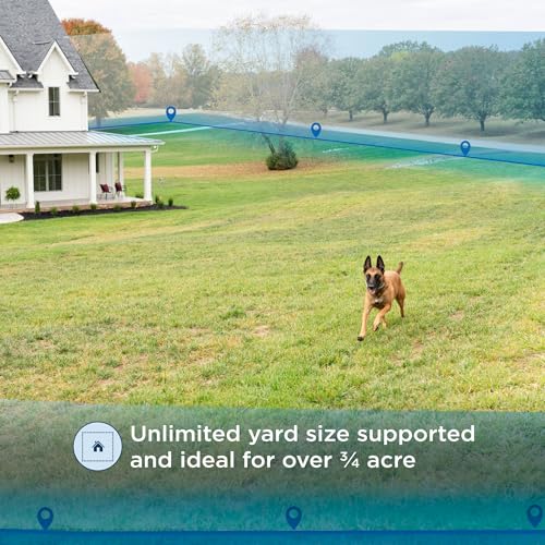 GPS Dog Fence & Tracking Collar Bundle with Training Flags & Treat Bag W9145