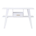 White 1-Drawer Wood Console Table F2284