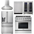 36 Propane Gas Range, Range Hood, Refrigerator, Dishwasher, Wine Cooler J892455