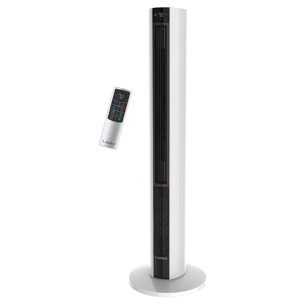 1500W Tower Fan & Space Heater with Timer and Remote, White I691440
