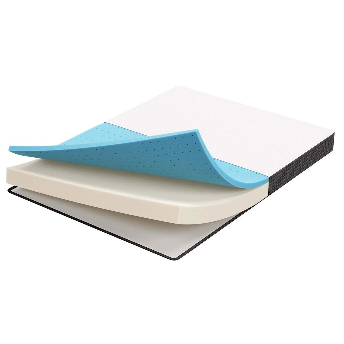 Memory Foam Narrow Twin Mattress in White G8241