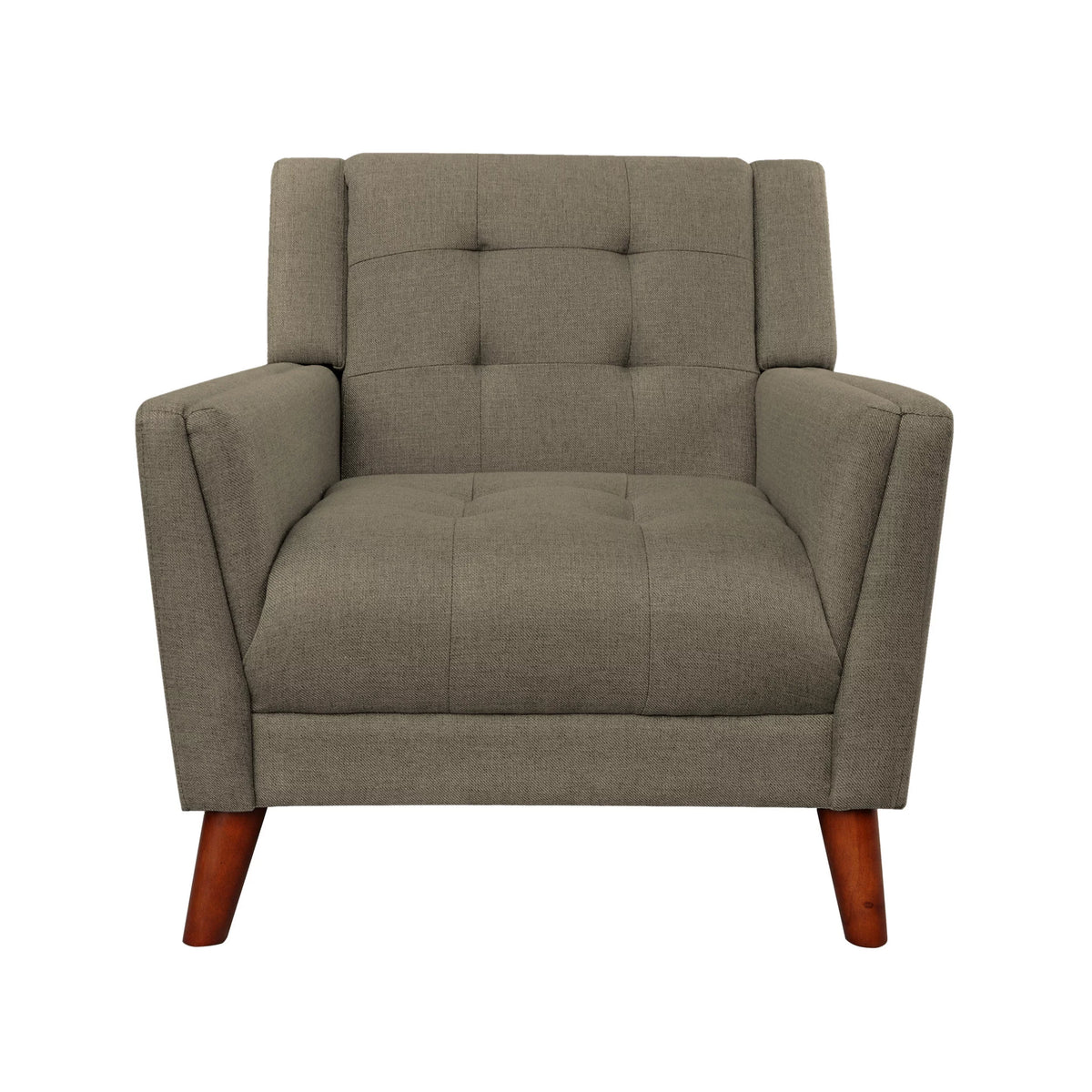 Mocha Tufted Fabric Arm Chair G50577