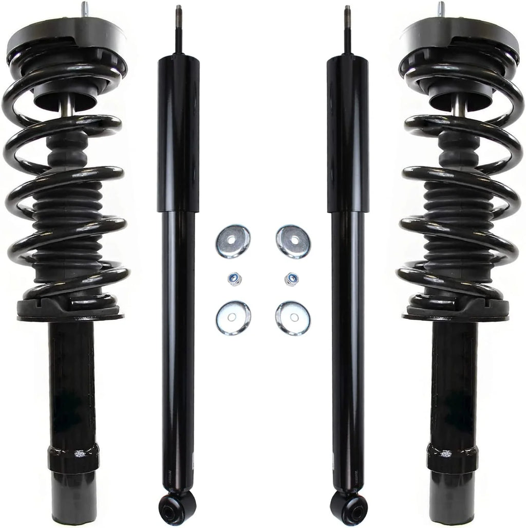 AWD Front Complete Strut w/Coil Spring 2 Rear Shock Absorbers N864581