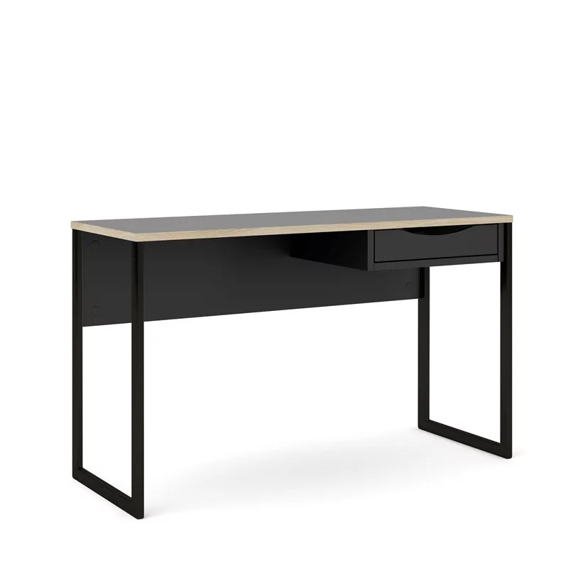 1 Drawer Desk in Black Matte and Oak O458