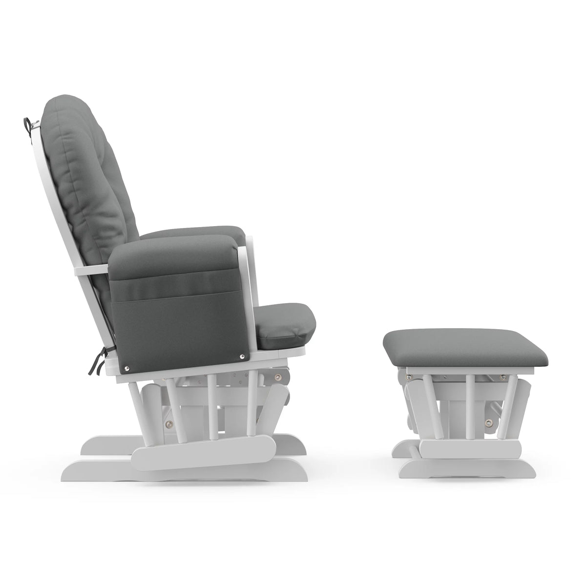 White Glider and Ottoman V10019