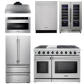 48 In. Gas Range, Range Hood, Refrigerator, Dishwasher, Wine Cooler, Microwave P827254