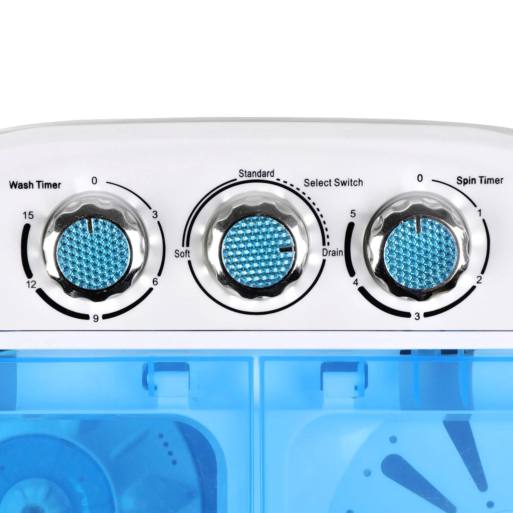 Portable Compact Washer 10lbs Blue White O172235