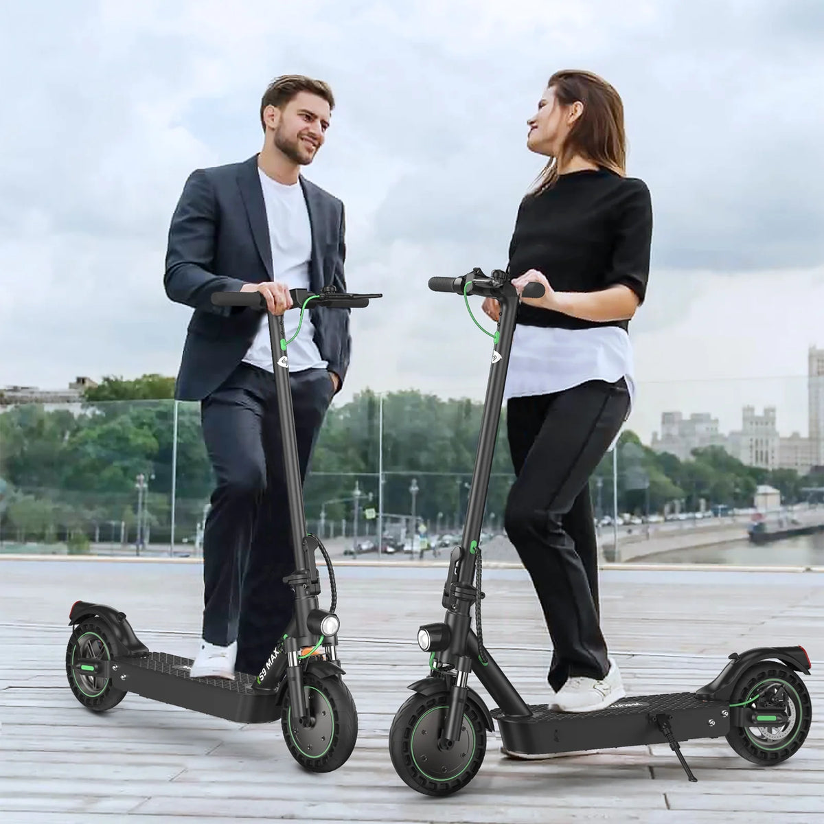 500W Electric Scooter with 10-inch Honeycomb Tires G639705