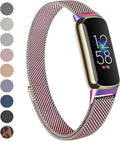 2 Pack Stainless Steel Mesh Loop Adjustable Wristband Replacement Strap Z360382