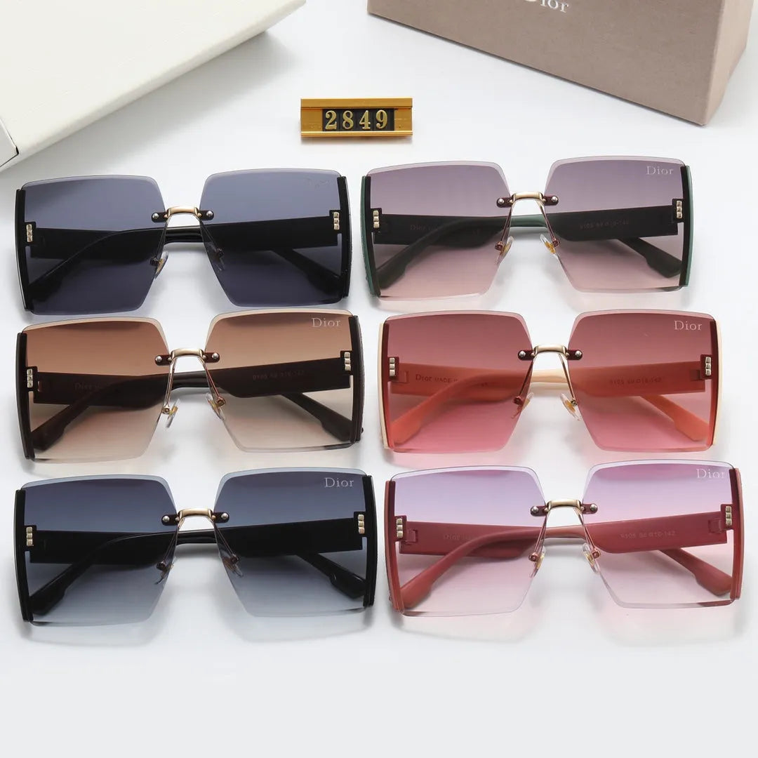 Frameless Square Polarized Sunglasses O267