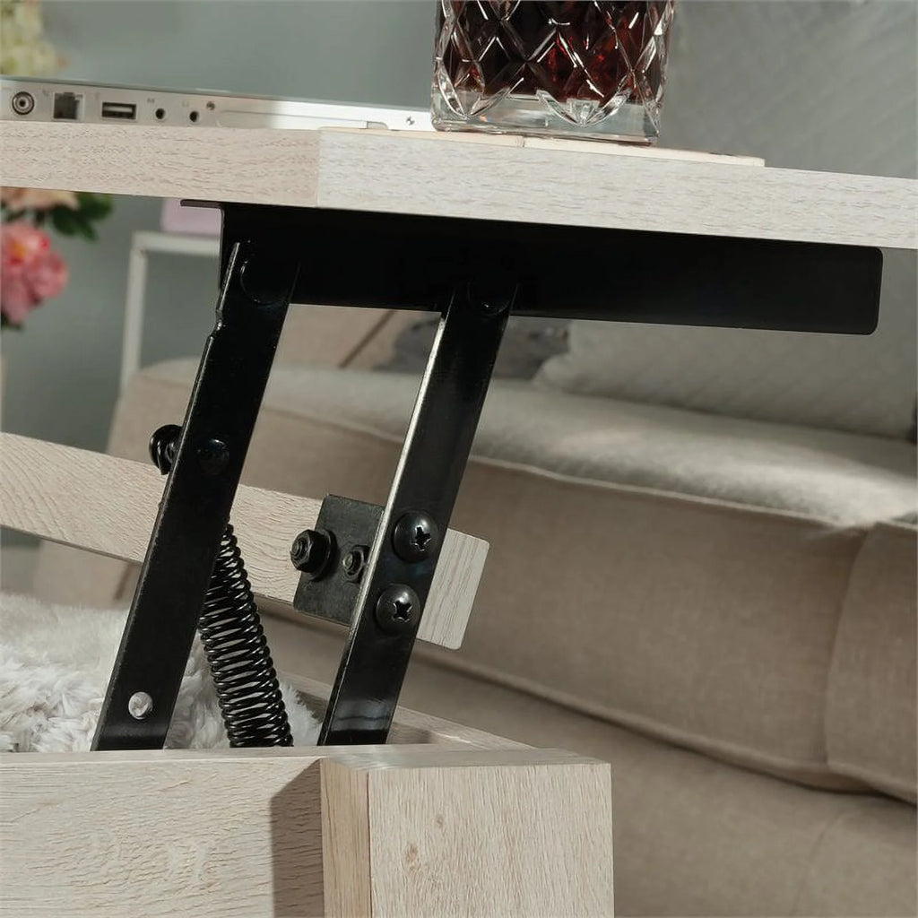 Wood Rectangular Lift-Top Storage Coffee Table Q359180
