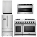 48 in. Gas Range, Dishwasher, Refrigerator, Microwave Drawer V567