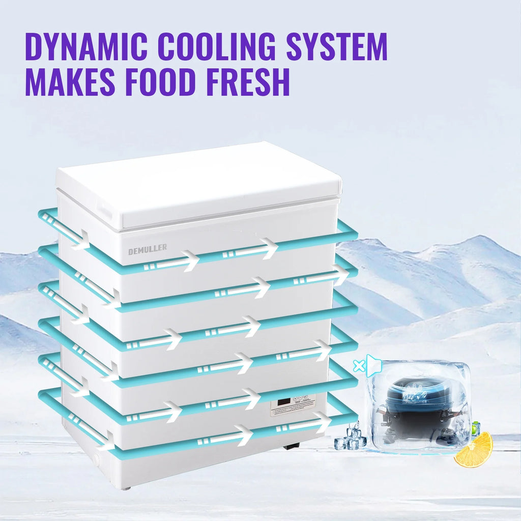 4.0 Cu.ft Compact Freezer with Two Removable Storage Baskets A266581