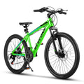 24 Green Aluminum Mountain Bike with Disc Brakes D905