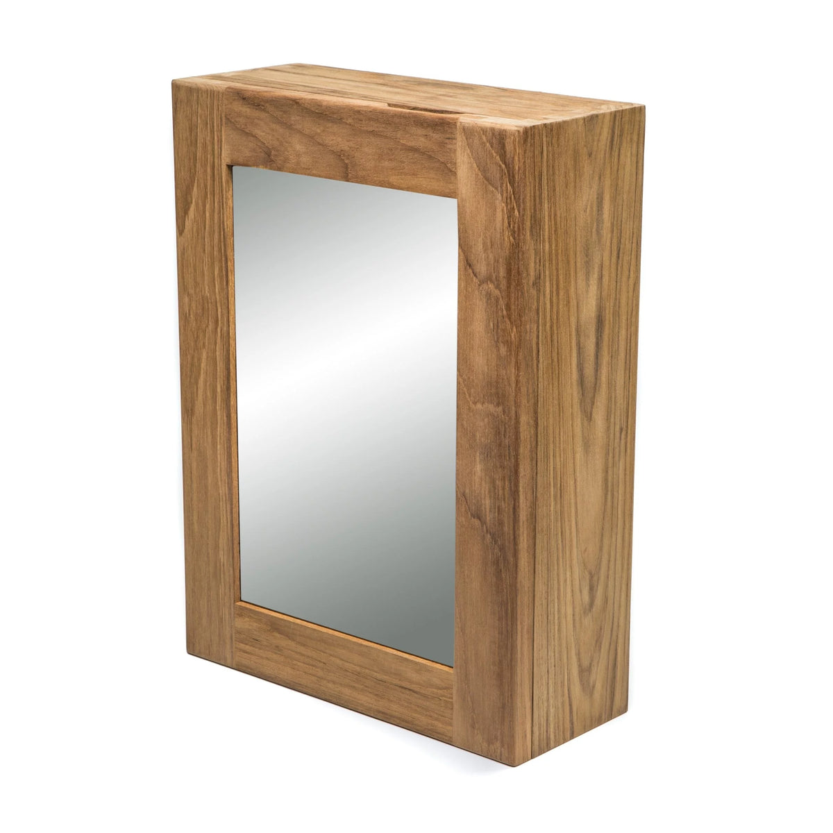 Solid Teak Mirrored Medicine Cabinet F5255