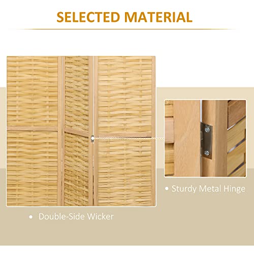 3 Panel 5.5' Tall Bamboo Folding Room Divider T82222