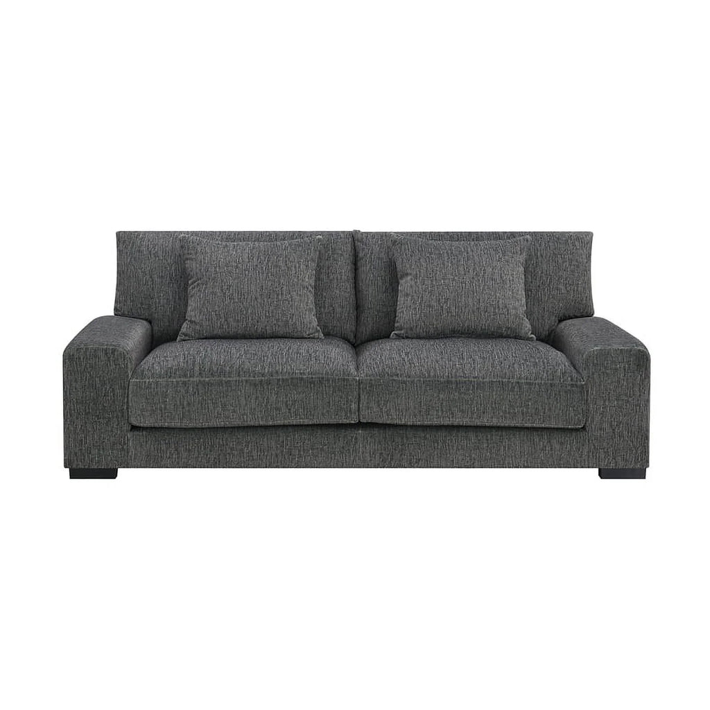 Gray Microfiber Sofa R38445