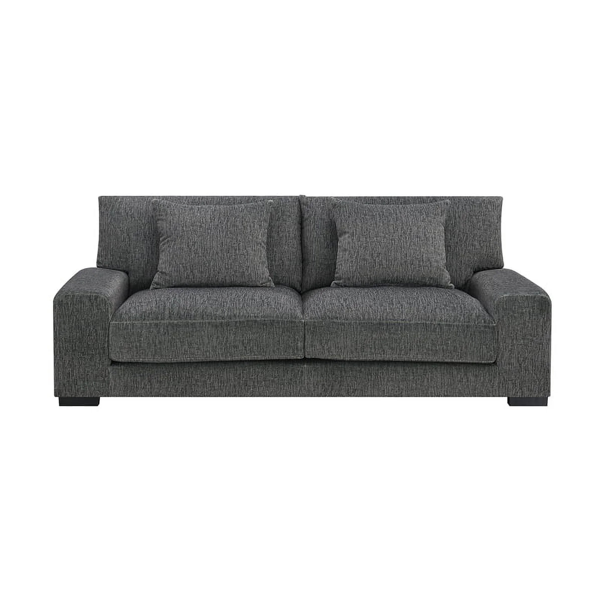 Gray Microfiber Sofa R38445