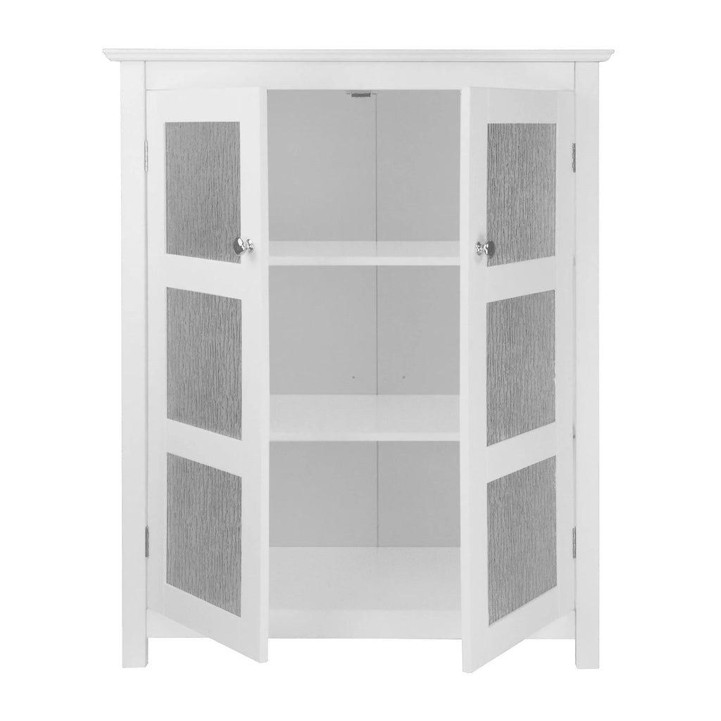 White Bathroom Floor Cabinet V78070