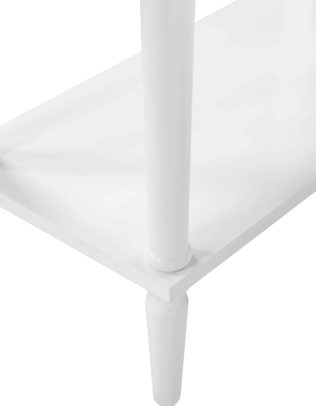 White Chairside Table L290
