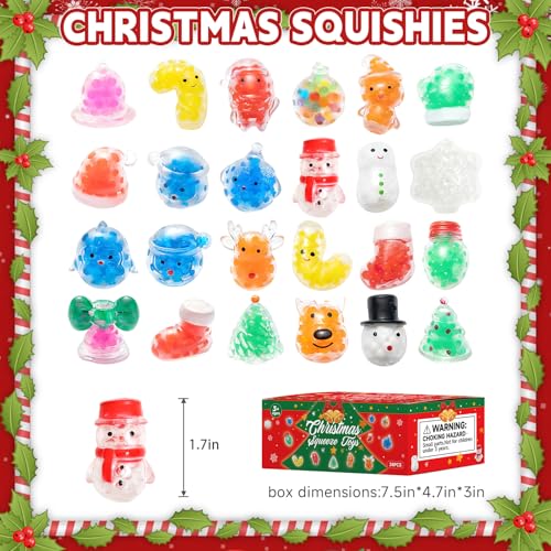 24PCS Christmas Squishy Toys X949